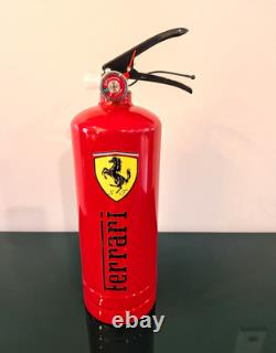 Ferrari Red Empty Fire Extinguisher Decor