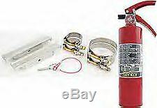 Fire Extinguisher 2.5 lb with Roll Cage Bar Billet Aluminum Mounting Bracket
