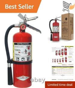 Fire Extinguisher 5 lb ABC Dry Chemical Compact Safe for Commercial Residential