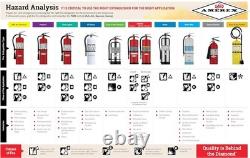 Fire Extinguisher 5 lb ABC Dry Chemical Compact Safe for Commercial Residential