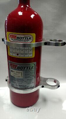 Fire Extinguisher 5 lb Bottle Clamp-On Roll Bar Mount Aluminum 1-3/4 1 Pair