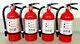 Fire Extinguisher ABC Dry Chemical 2A10BC Kidde Rechargeable Four Pack