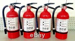 Fire Extinguisher ABC Dry Chemical 2A10BC Kidde Rechargeable Four Pack