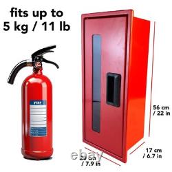 Fire Extinguisher Box 22 Height & 25ft Escape Ladder Emergency Use