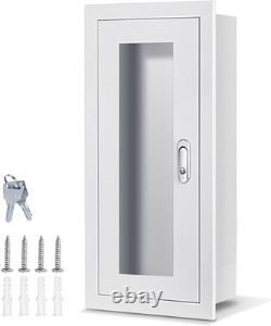 Fire Extinguisher Cabinet, Semi Recessed, 25 In Height for 5-15lbs Exteinguisher