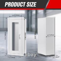 Fire Extinguisher Cabinet, Semi Recessed, 25 In Height for 5-15lbs Exteinguisher