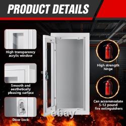 Fire Extinguisher Cabinet, Semi Recessed, 25 In Height for 5-15lbs Exteinguisher