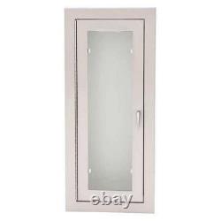 Fire Extinguisher Cabinet Semi Recessed Steel 10 lb Wall Mount Indoor Box