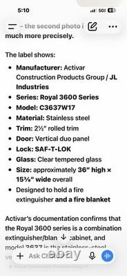 Fire Extinguisher Cabinet Wall Mount
