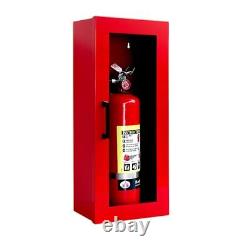 Fire Extinguisher Cabinet Wall & Surface Mount Steel Cabinet Holds 5 Poun