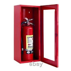 Fire Extinguisher Cabinet Wall & Surface Mount Steel Cabinet Holds 5 Poun