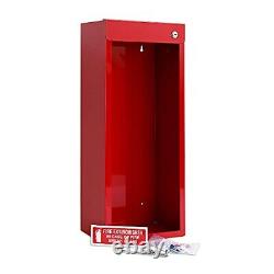 Fire Extinguisher Cabinet Wall & Surface Mount Steel Red Cabinet, Doorless