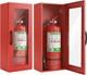 Fire Extinguisher Cabinet Wall or Surface Mount, Red 19-Gauge Galvanized Steel