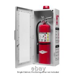 Fire Extinguisher Cabinet with Alarm, Lock, and Acrylic Break-Glass Window