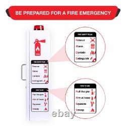 Fire Extinguisher Cabinet with Alarm, Lock, and Acrylic Break-Glass Window