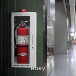 Fire Extinguisher Cabinet with Alarm, Lock, and Acrylic Break-Glass Window