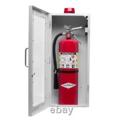 Fire Extinguisher Cabinet with Alarm, Lock, and Acrylic Break-Glass Window