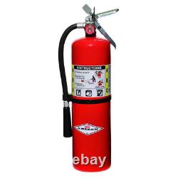 Fire Extinguisher, Class ABC, UL Rating 4A80BC, Rechargeable, 10 lb capacity