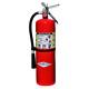 Fire Extinguisher, Class ABC, UL Rating 4A80BC, Rechargeable, 10 lb capacity