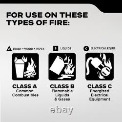 Fire Extinguisher Commercial Grade 3A40BC Rechargeable Kidde