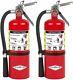 Fire Extinguisher Dry Chemical Steel ABC Class Multi Purpose 2pcs Home 5lb New