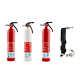 Fire Extinguisher Home Kit 3-Pack Rechargeable Home Garage Auto Marine NEW