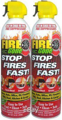 Fire Extinguisher Home Kitchen Fire Gone Fast Easy Use Office Boat Car 16oz Safe