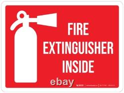 Fire Extinguisher Inside Sign 10 x 7 to 36 x 27 Multiple Materials