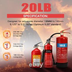 Fire Extinguisher Mount, Heavy Duty Vehicle Bracket Compatible with 20Lb ABC, 10L