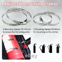 Fire Extinguisher Mount Holder Bracket Adjustable For ATV UTV Jeep Polaris RZR