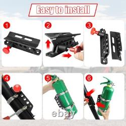 Fire Extinguisher Mount Holder Bracket Adjustable For ATV UTV Jeep Polaris RZR