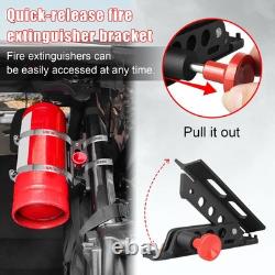 Fire Extinguisher Mount Holder Bracket Adjustable For ATV UTV Jeep Polaris RZR