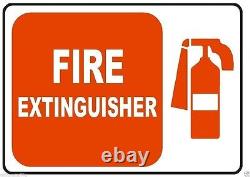 Fire Extinguisher Sticker Home Work Safety Business Sign Decal Label D244