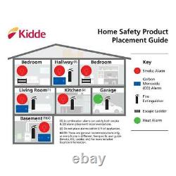 Fire Extinguisher W Mount Bracket Kidde Full Home Multi Use Protection 1-A10-BC