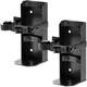 Fire Extinguisher Wall Mount Metal Bracket, Fe5, Black, 2 Pcs