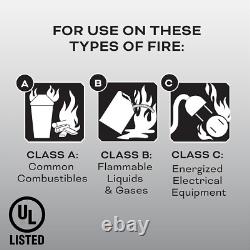 Fire Extinguisher for Commercial Use, 3-A40-BC, 9 Lbs, Refillable & Reusable