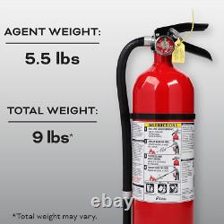Fire Extinguisher for Commercial Use, 3-A40-BC, 9 Lbs, Refillable & Reusable