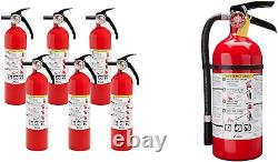 Fire Extinguisher for Home, 1-A10-BC, Dry Chemical Extinguisher, Red, Mounting