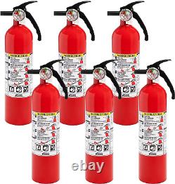 Fire Extinguisher for Home, 1-A10-BC, Dry Chemical Extinguisher, Red, Mounting