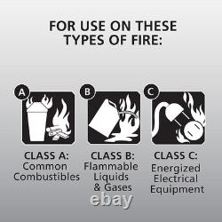 Fire Extinguisher for Home, 1-A10-BC, Dry Chemical Extinguisher, Red, Mounting