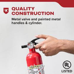 Fire Extinguisher for Home, 1-A10-BC, Dry Chemical Extinguisher, Red, Mounting