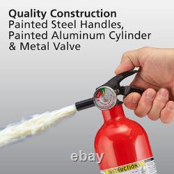 Fire Extinguisher for Home, 1-A10-BC, Dry Chemical Extinguisher, Red, Mounting