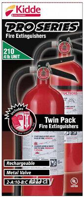 Fire Extinguishers Pro 210 2-A10-BC Rechargeable Job Site Work Truck 2-Pack
