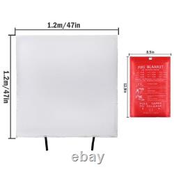 Fire Extinguishing Blanket 2/4/8Pack Fiberglass Emergency Home Retardant 59x59