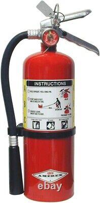 Fire and Safety Plus 5lb ABC Dry Chemical Fire Extingusher WHeavy Duty Vehicle B