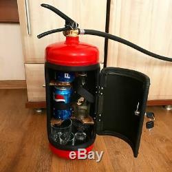 Fire extinguisher mini bar NEW jerry can picnic man cave handmade metal gift