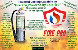 FirePro 2.5 Gal Extinguisher Powered by ColdFire- Making the World a Safer Place