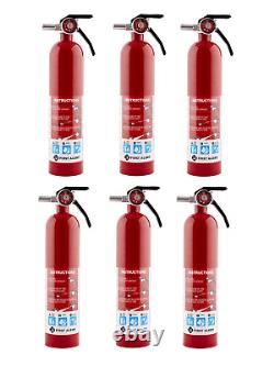 First Alert 2.5 lb ABC Standard Home Fire Extinguisher Rechargeable, Red HOME 1