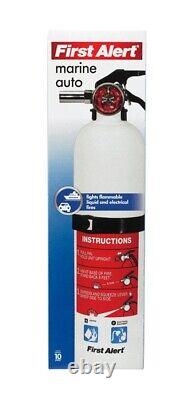 First Alert AUTOMAR10 Rechargeable Marine Fire Extinguisher 5 lbs. (Pack of 4)