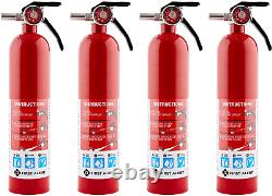 First Alert FE1A10GR195 ABC 4 Pack Home Fire Extinguisher-4-Pk, Rated 1-A10-BC